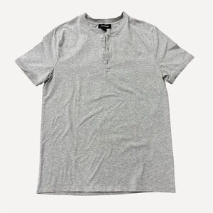 Express Men’s Light Gray Henley T-Shirt